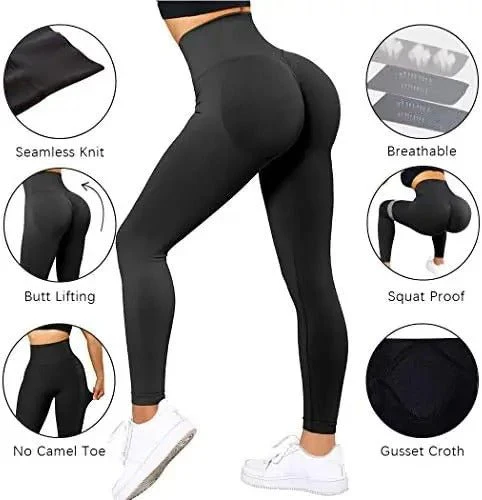 Damen Seamless High Waist Push-Up Leggings für Fitness & Alltag - Image 5