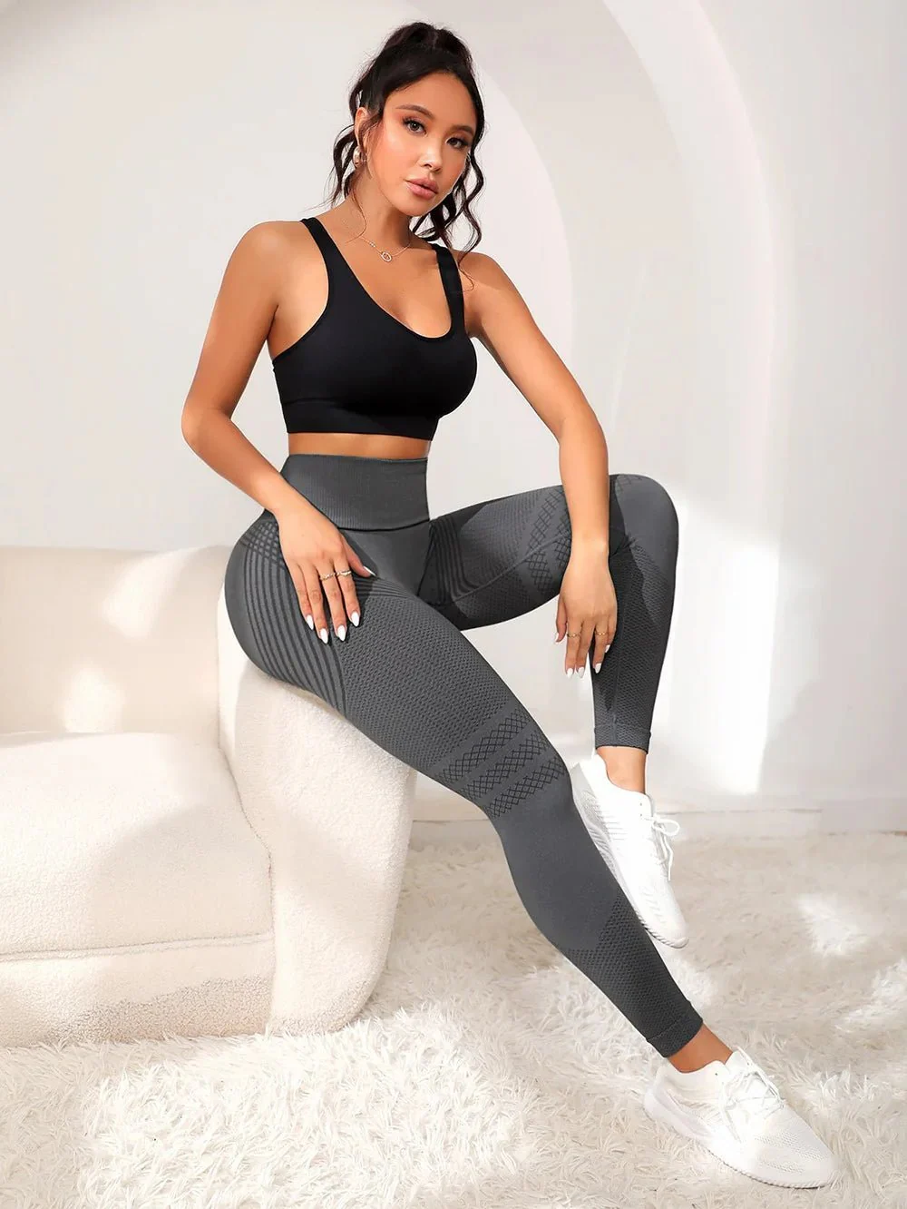 Damen Seamless Leggings mit Anti-Cellulite-Effekt – Figurformende Sport- und Fitnesshose - Image 8