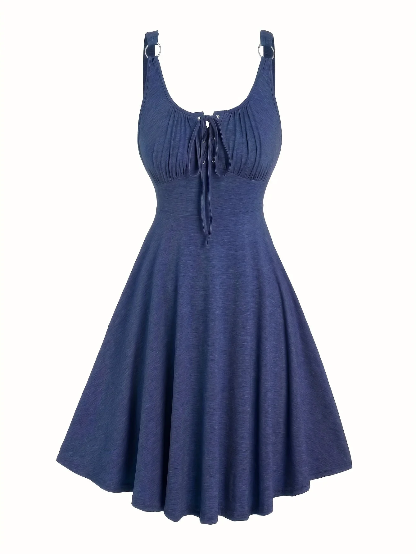 Damen Skaterkleid mit Schnürung – Freizeitkleid im Vintage-Stil für Alltag und Sommer - Image 10