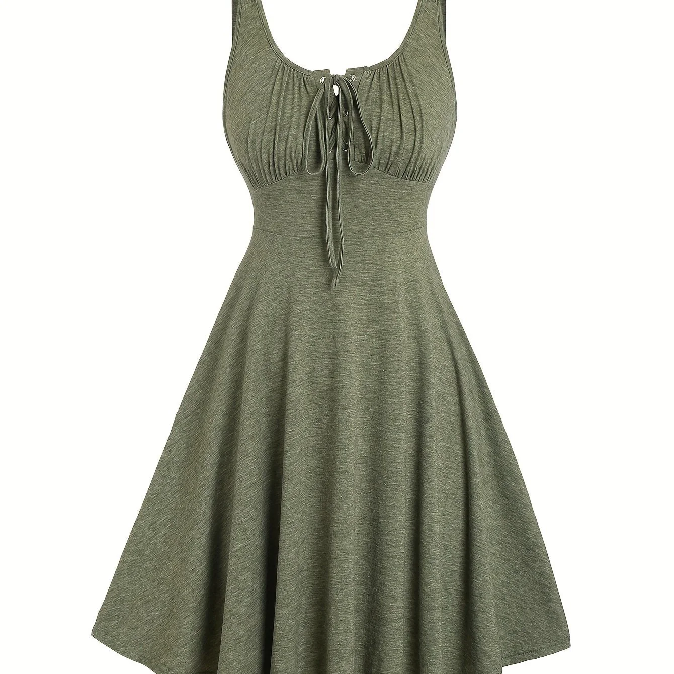 Damen Skaterkleid mit Schnürung – Freizeitkleid im Vintage-Stil für Alltag und Sommer - Image 12