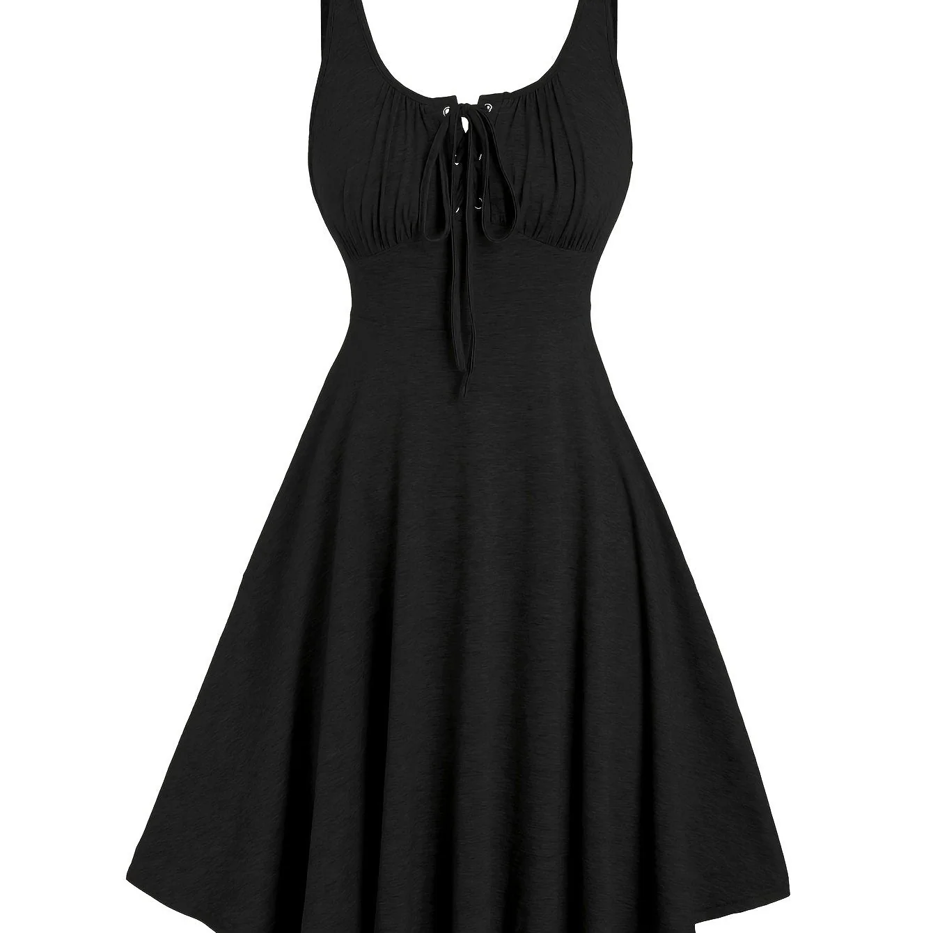 Damen Skaterkleid mit Schnürung – Freizeitkleid im Vintage-Stil für Alltag und Sommer - Image 13