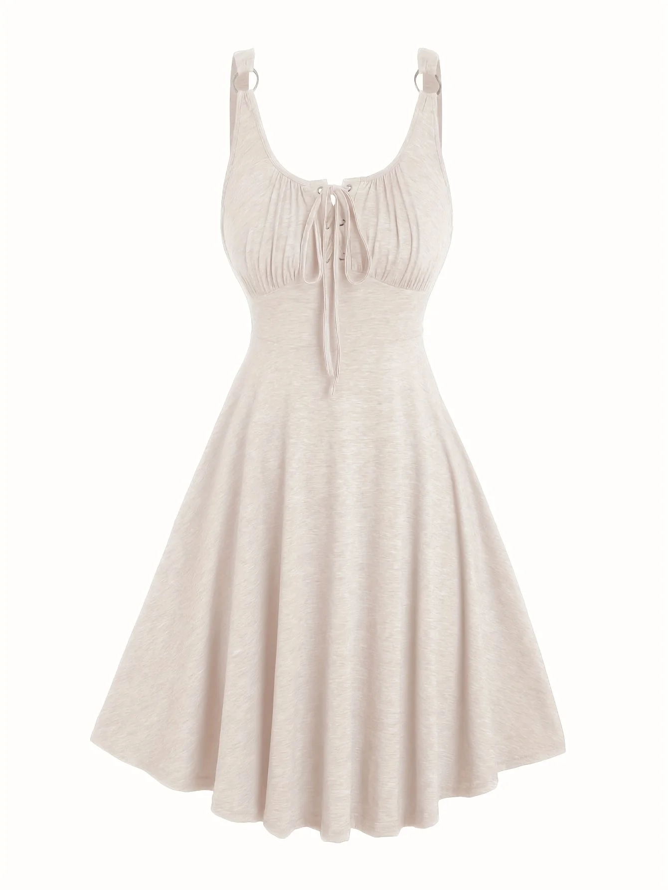 Damen Skaterkleid mit Schnürung – Freizeitkleid im Vintage-Stil für Alltag und Sommer - Image 6