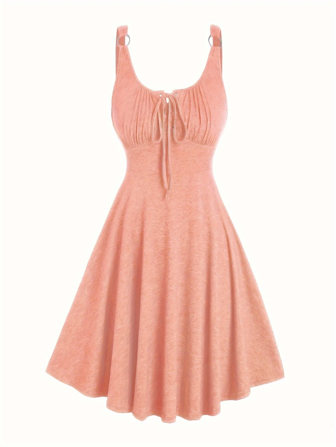 Damen Skaterkleid mit Schnürung – Freizeitkleid im Vintage-Stil für Alltag und Sommer - Image 9