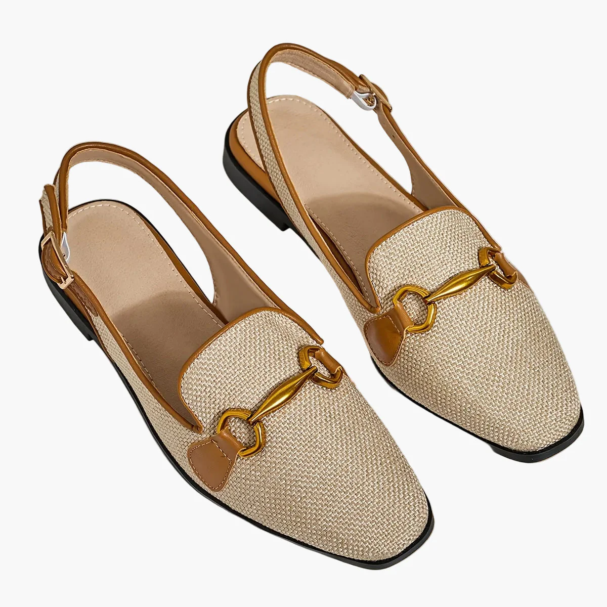Damen-Slingback-Loafer mit Schnalle für Freizeit und Alltag - Image 8