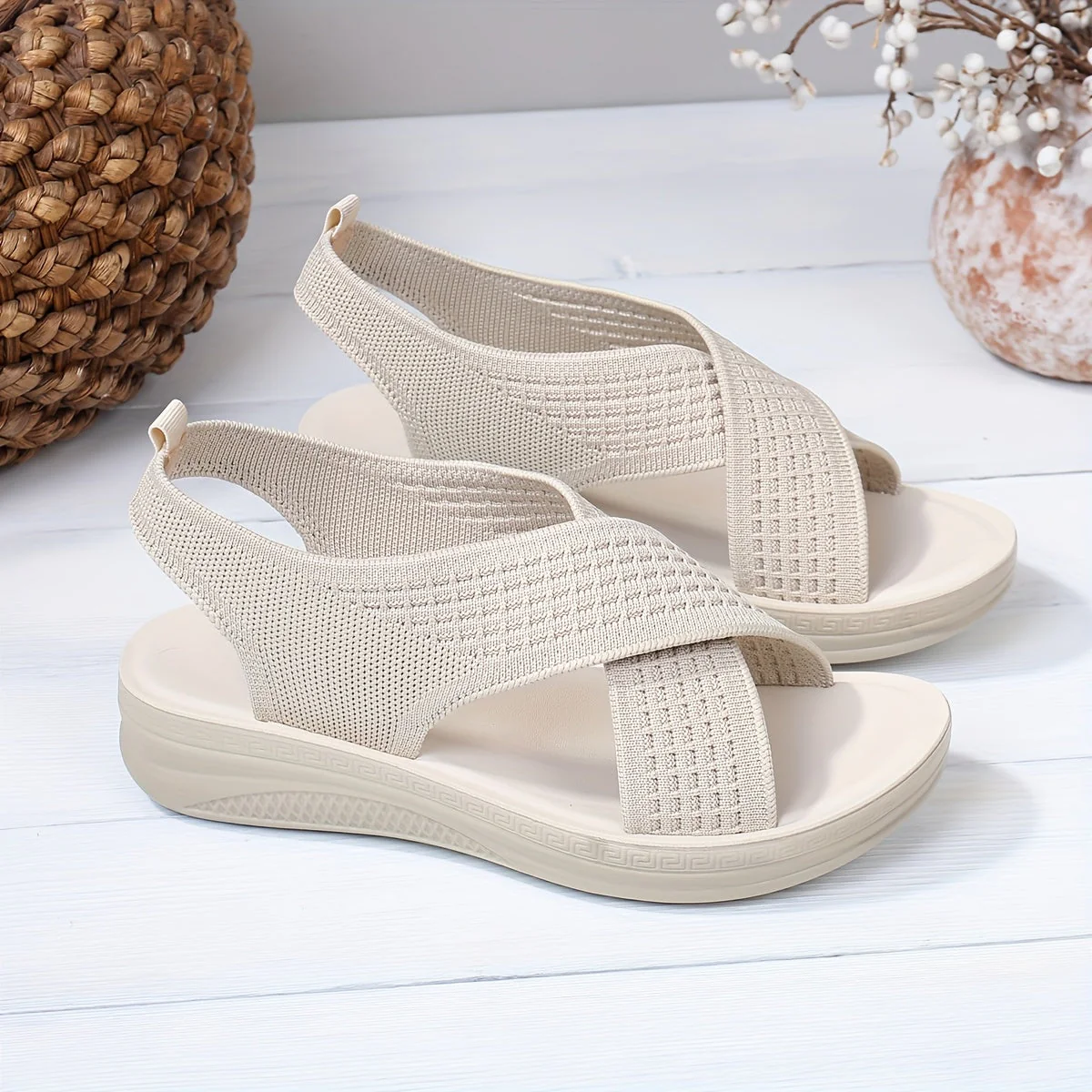 Damen Slingback Sandalen mit Kreuzriemen – Bequeme Alltagssandalen für Freizeit und Stadt - Image 2