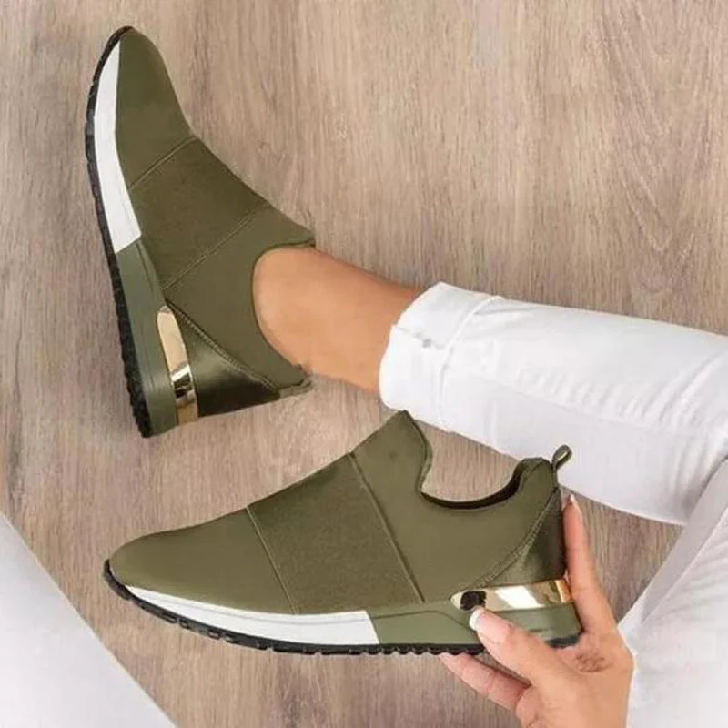 Damen Slip-On Freizeitsneaker für Sport und Alltag – Atmungsaktive Strickschuhe mit Komfortsohle - Image 9