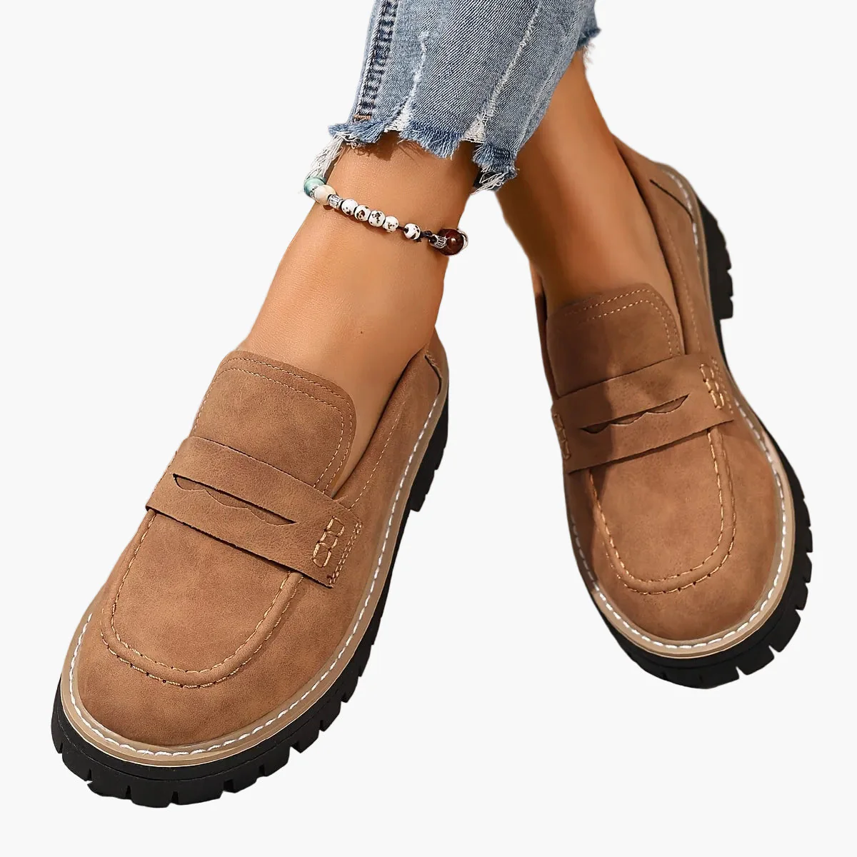 Damen Slipper mit Plateau – Modische Loafer für Alltag und Freizeit - Image 12