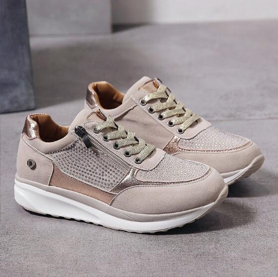 Damen Sneaker für Alltag und Freizeit – Modische Plattform-Sneaker mit Reißverschluss und Komfortsohle - Image 3