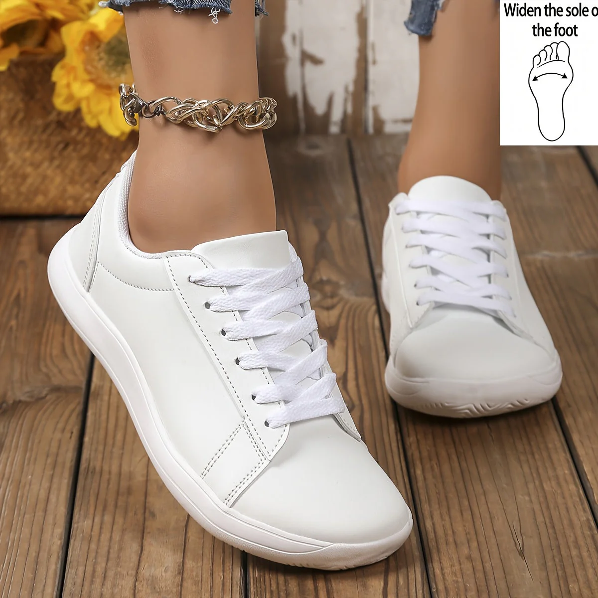 Damen Sneaker Freizeit Klassisch Bequem Alltagsschuhe - Image 5