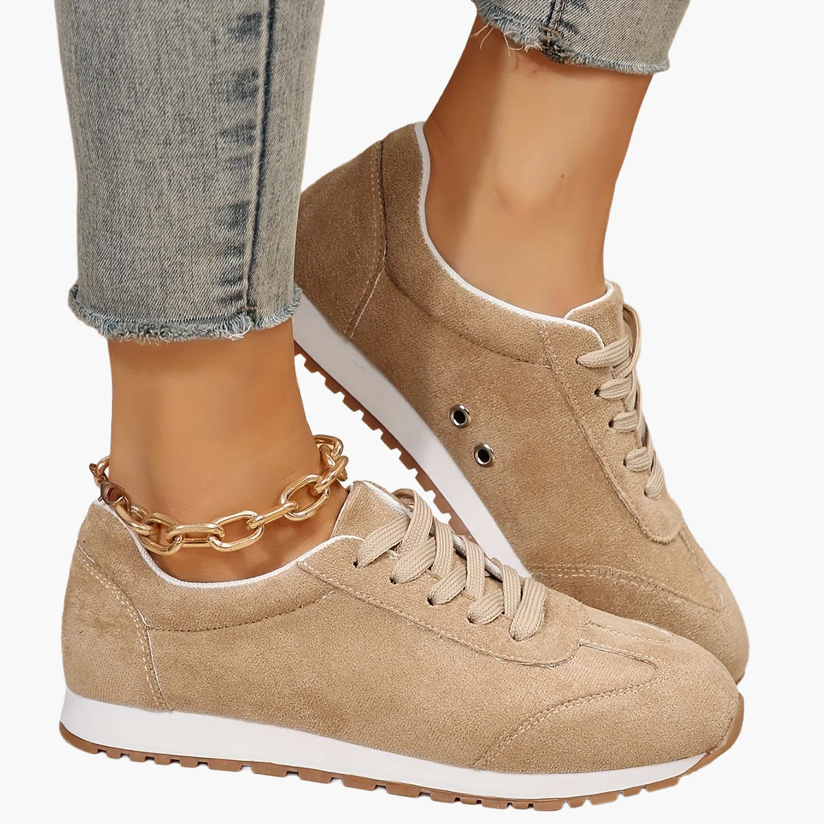 Damen Sneaker Freizeitmode mit Schnürung – Bequeme Alltagsschuhe für Frühling - Image 12
