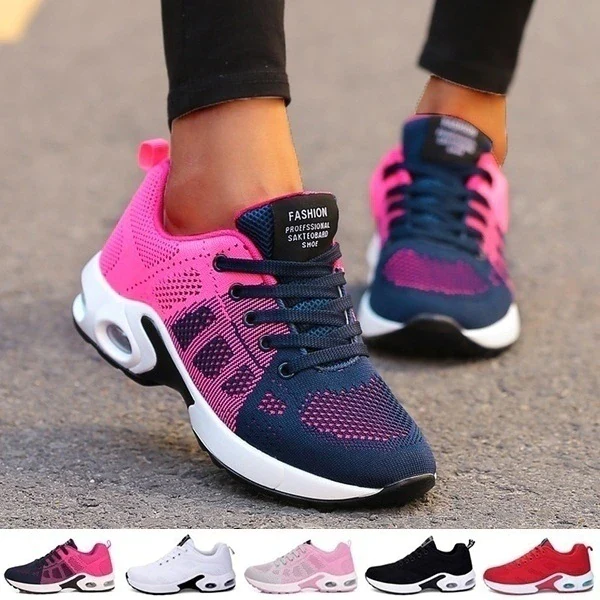 Damen Sneaker Sportlich Komfortabel Alltag Fitness Schuhe - Image 7