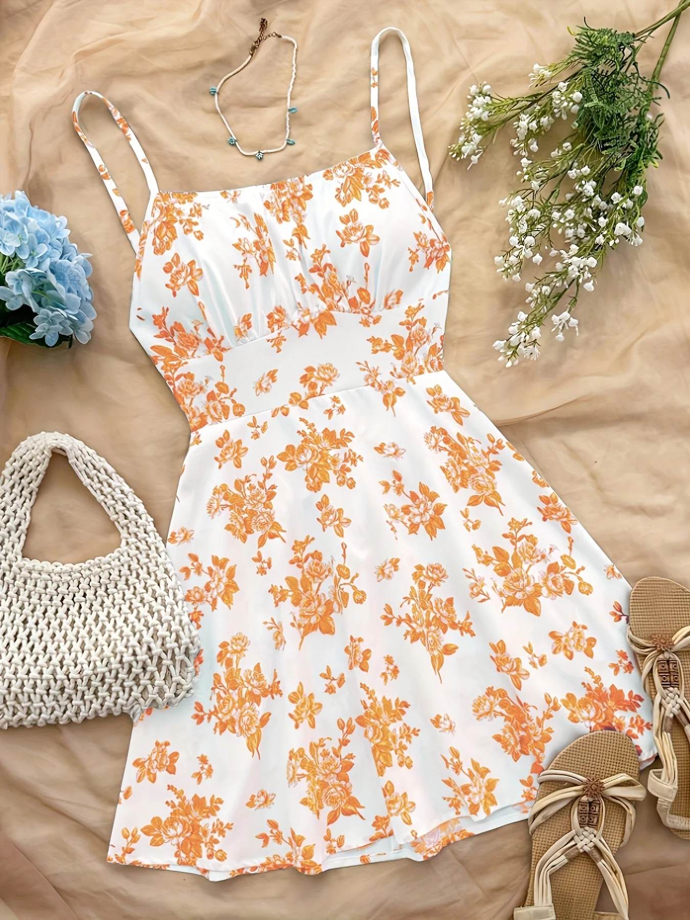 Damen Sommer Minikleid mit Blumenmuster – Verspieltes Freizeitkleid für Urlaub & Alltag - Image 4