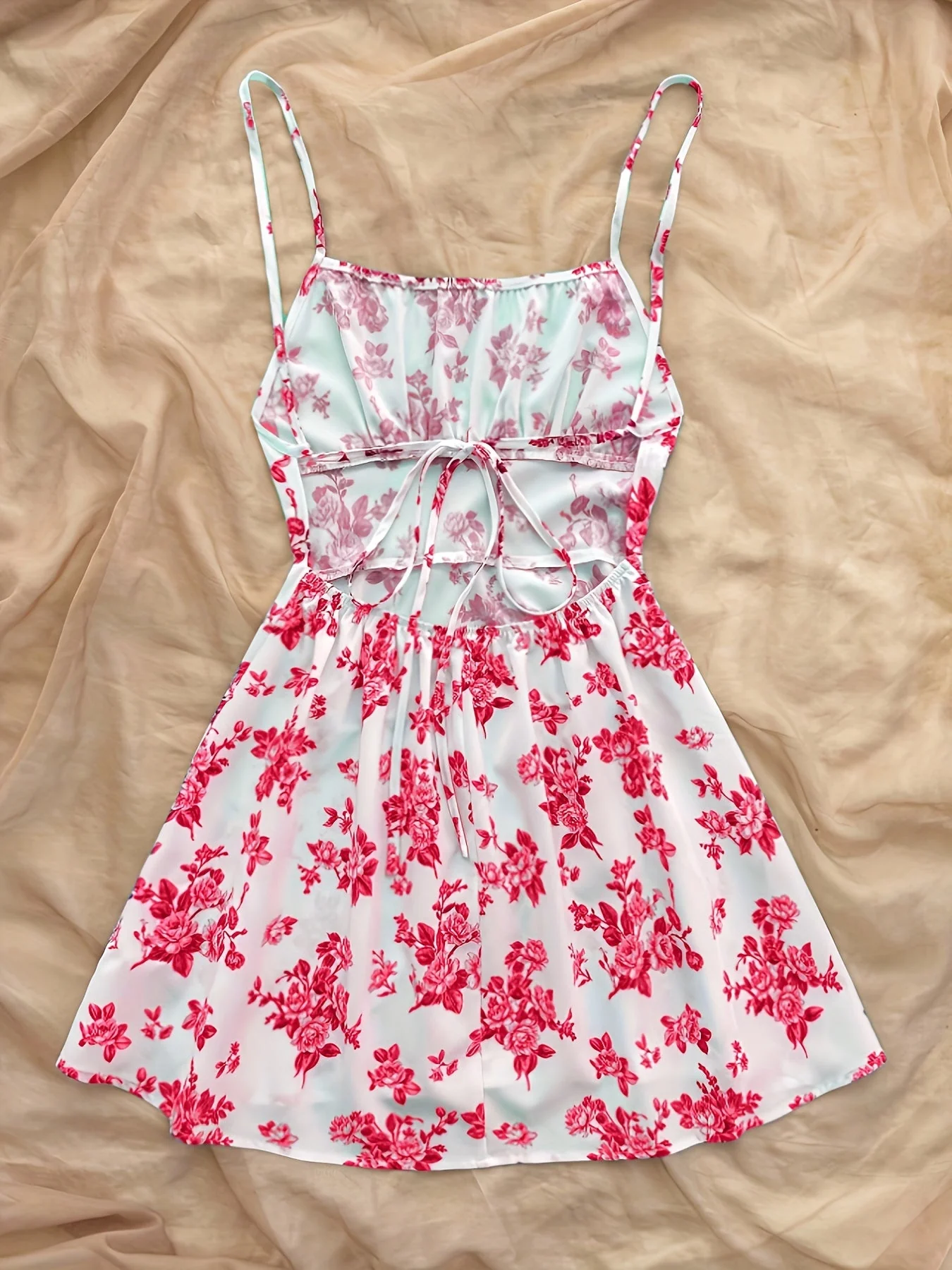 Damen Sommer Minikleid mit Blumenmuster – Verspieltes Freizeitkleid für Urlaub & Alltag - Image 7