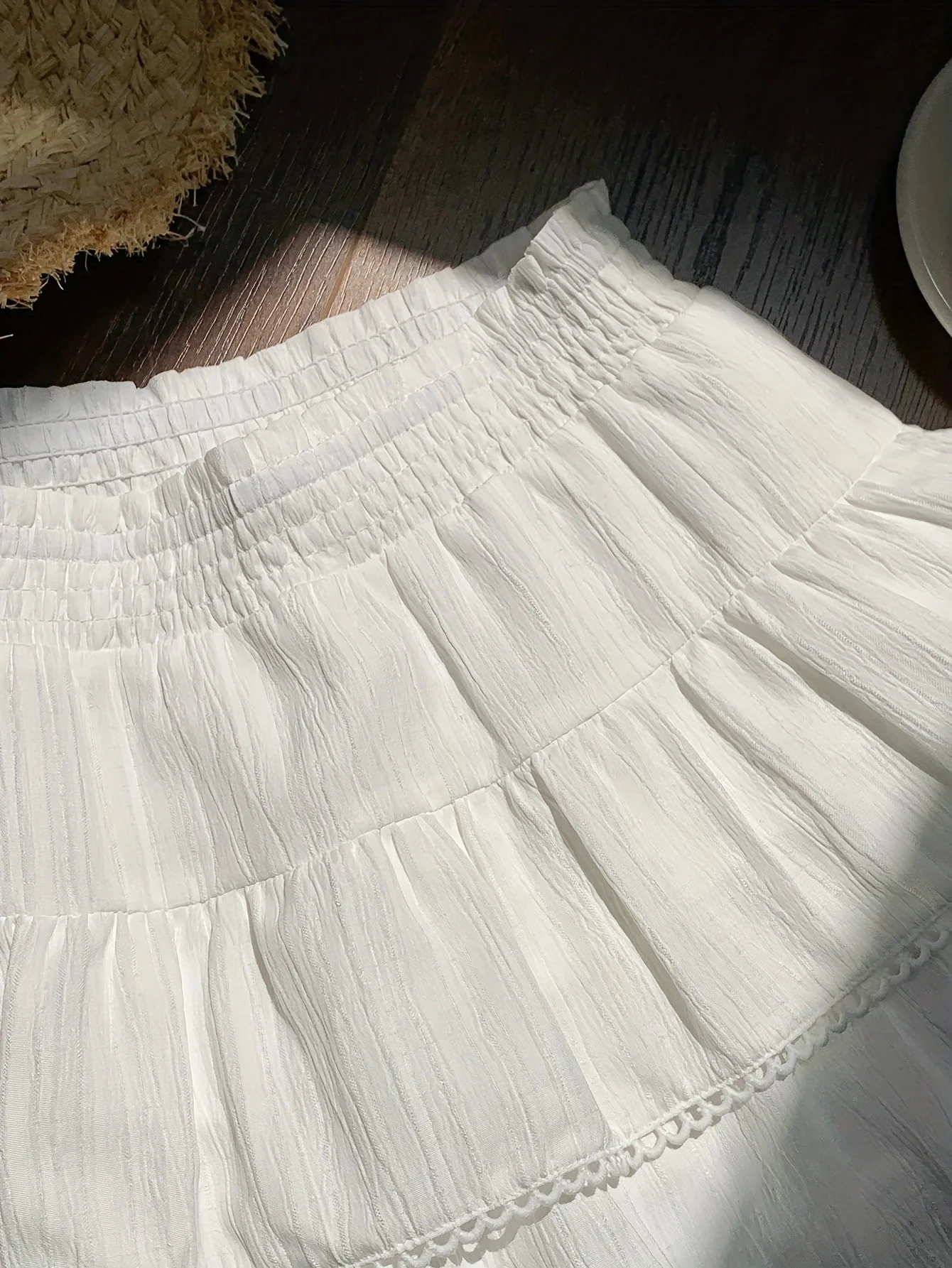 Damen Sommer Minirock mit Volants und elastischem Bund – Verspielter Boho-Stil für Freizeit und Urlaub - Image 9