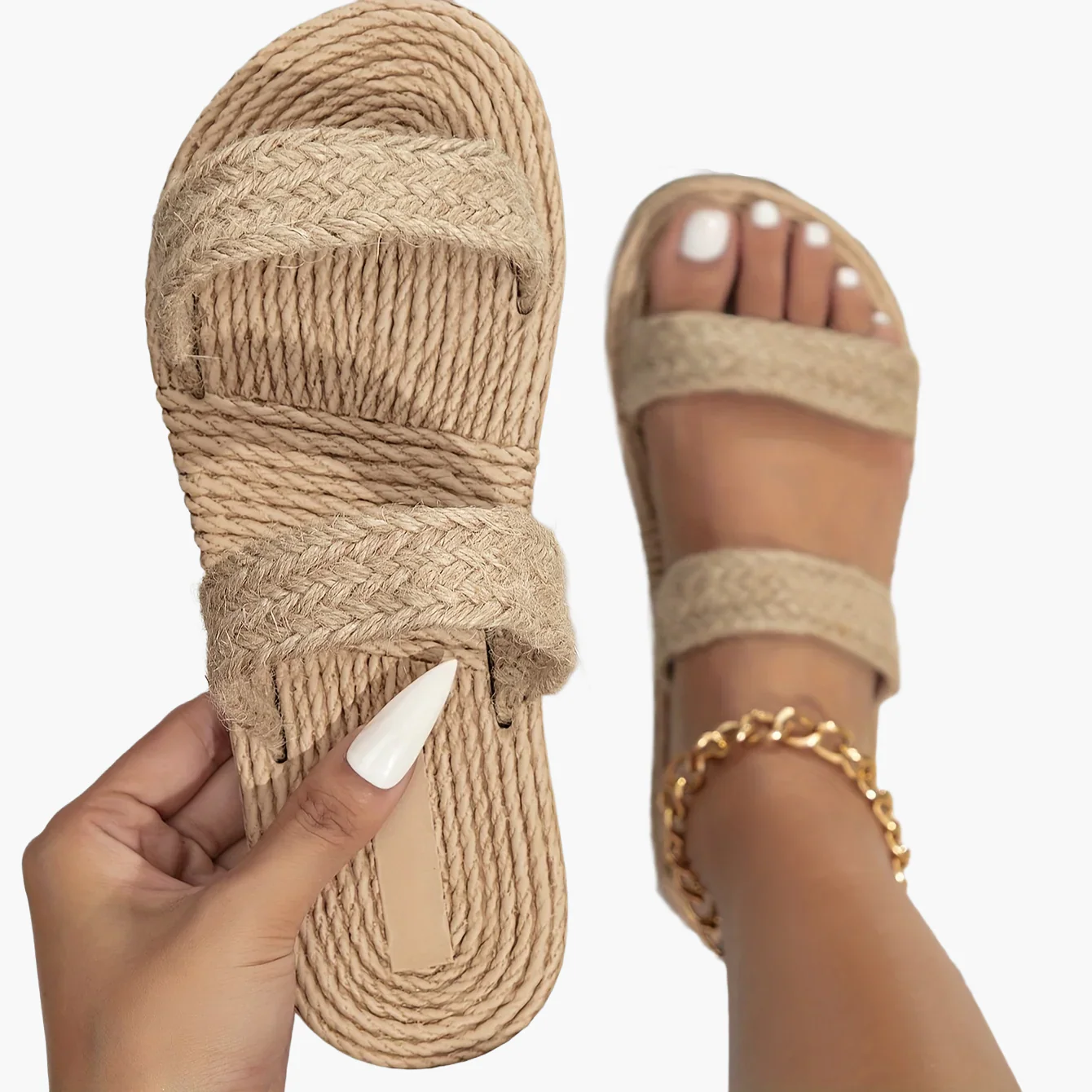 Damen Sommer-Slides Minimalistische Sandalen – Bequeme Slip-On Schuhe für Freizeit und Urlaub - Image 8