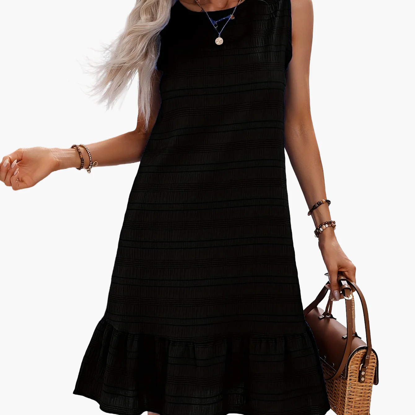 Damen Sommerkleid A-Linie mit Volant – Stilvolles Freizeitkleid für Urlaub und Alltag - Image 16