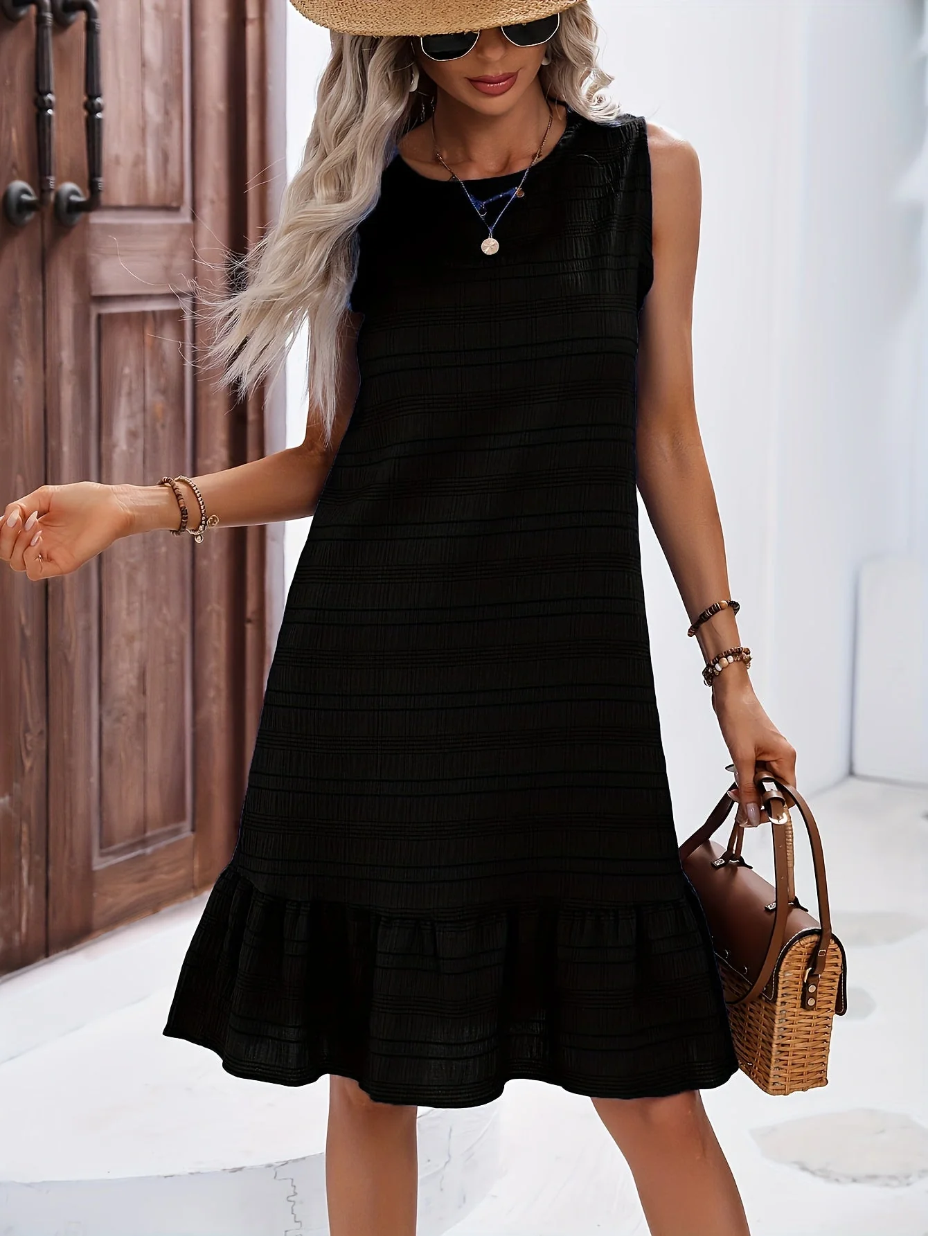 Damen Sommerkleid A-Linie mit Volant – Stilvolles Freizeitkleid für Urlaub und Alltag - Image 6