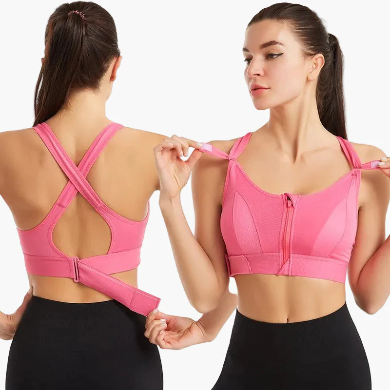 Damen Sport-BH mit Frontreißverschluss – Starker Halt & Komfort für Fitness, Yoga & Alltag - Image 5