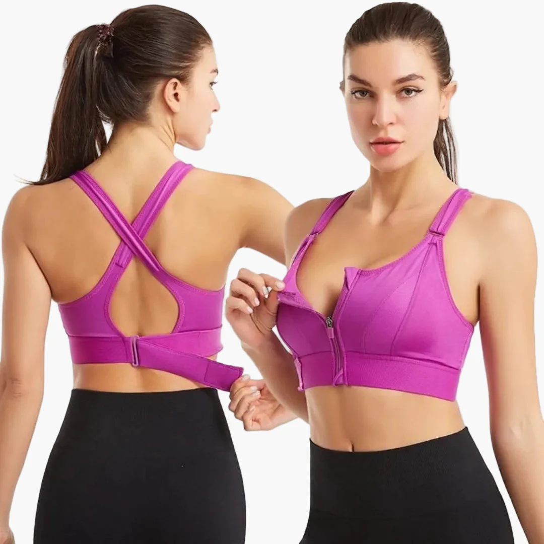 Damen Sport-BH mit Frontreißverschluss – Starker Halt & Komfort für Fitness, Yoga & Alltag - Image 6