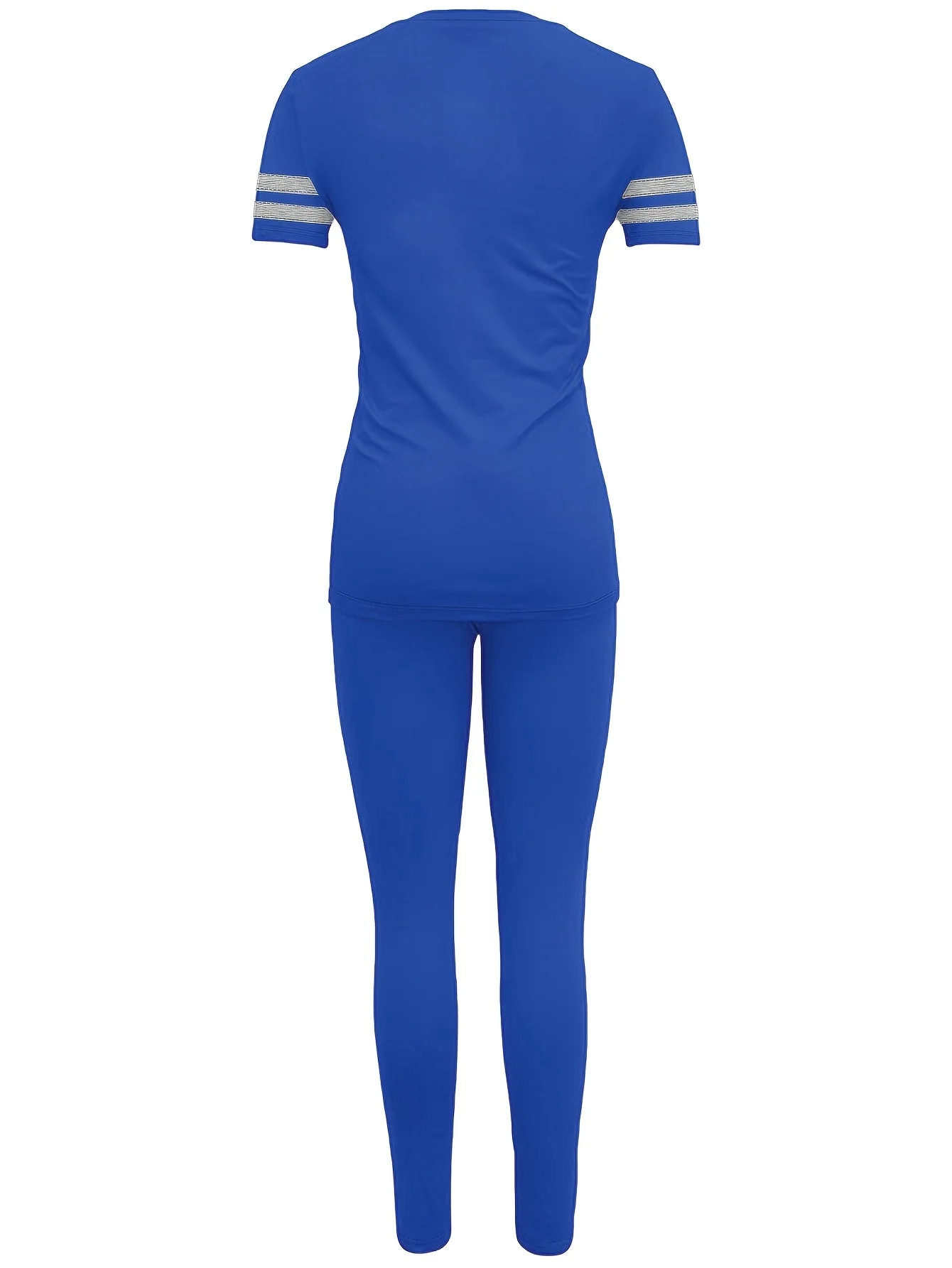 Damen Sportliches Freizeit-Set mit T-Shirt und Leggings – Modernes Outfit für Alltag & Fitness - Image 10