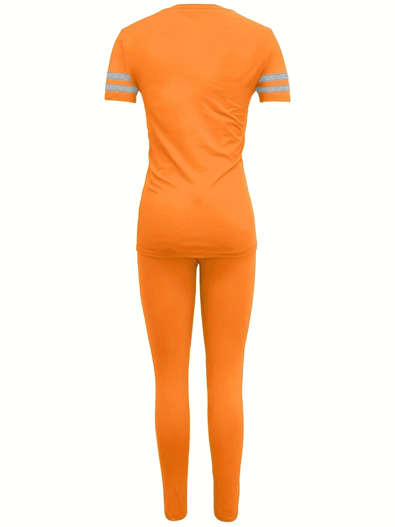Damen Sportliches Freizeit-Set mit T-Shirt und Leggings – Modernes Outfit für Alltag & Fitness - Image 7