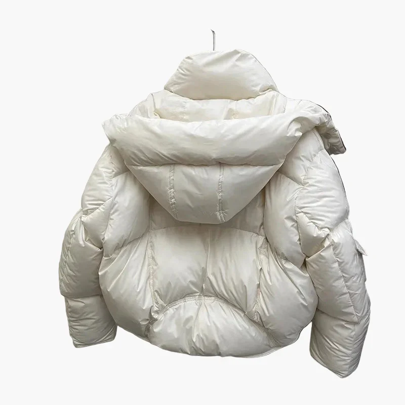 Damen Steppjacke mit abnehmbarer Kapuze – Wintermode, modischer Style, vielseitig für Alltag und Outdoor - Image 2