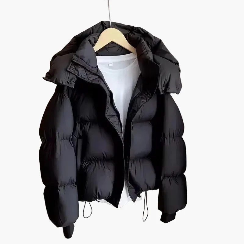 Damen Steppjacke mit Kapuze für Herbst und Winter – Warmer Alltagsmantel im modernen Stil - Image 2