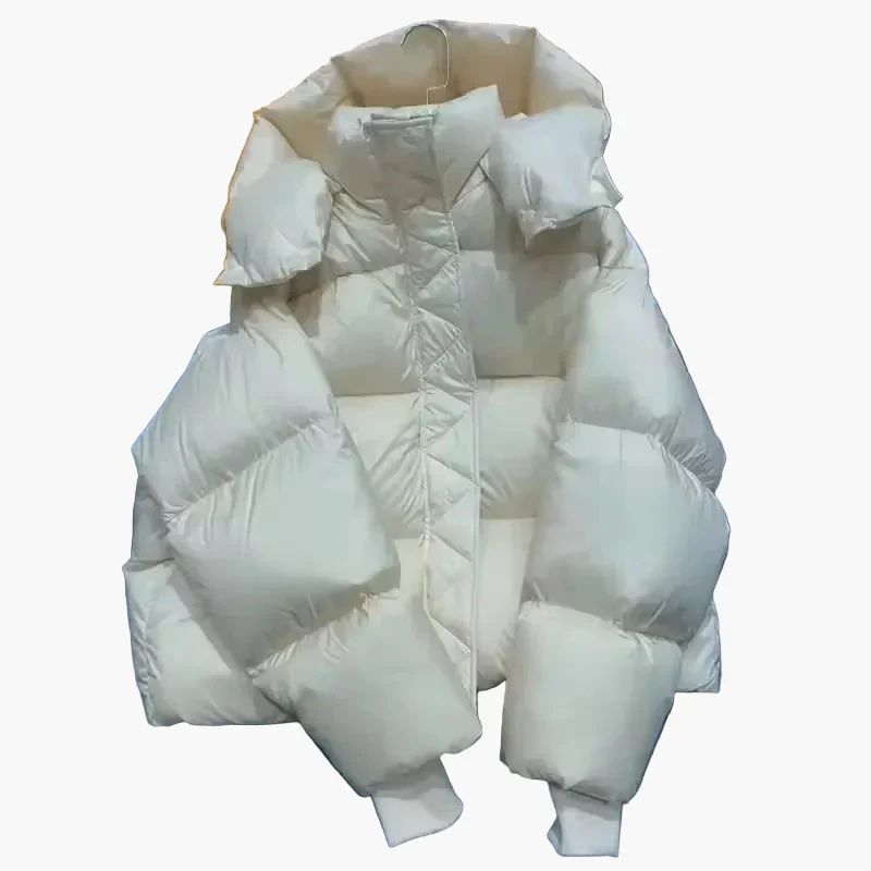 Damen Steppjacke mit Kapuze für Herbst und Winter – Warmer Alltagsmantel im modernen Stil - Image 4