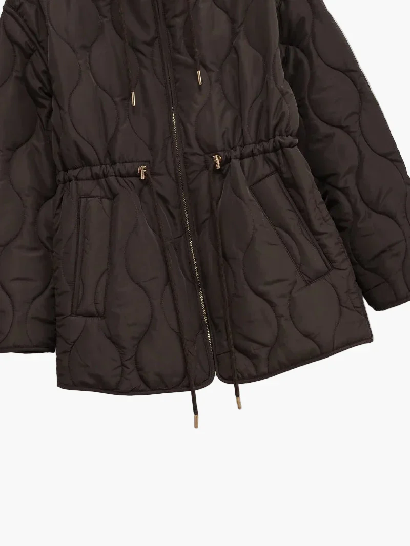 Damen Steppjacke mit Kapuze – Modische Übergangsjacke für Herbst und Winter - Image 3
