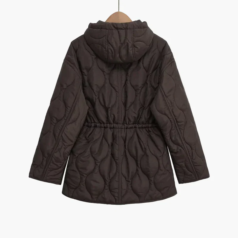 Damen Steppjacke mit Kapuze – Modische Übergangsjacke für Herbst und Winter - Image 4