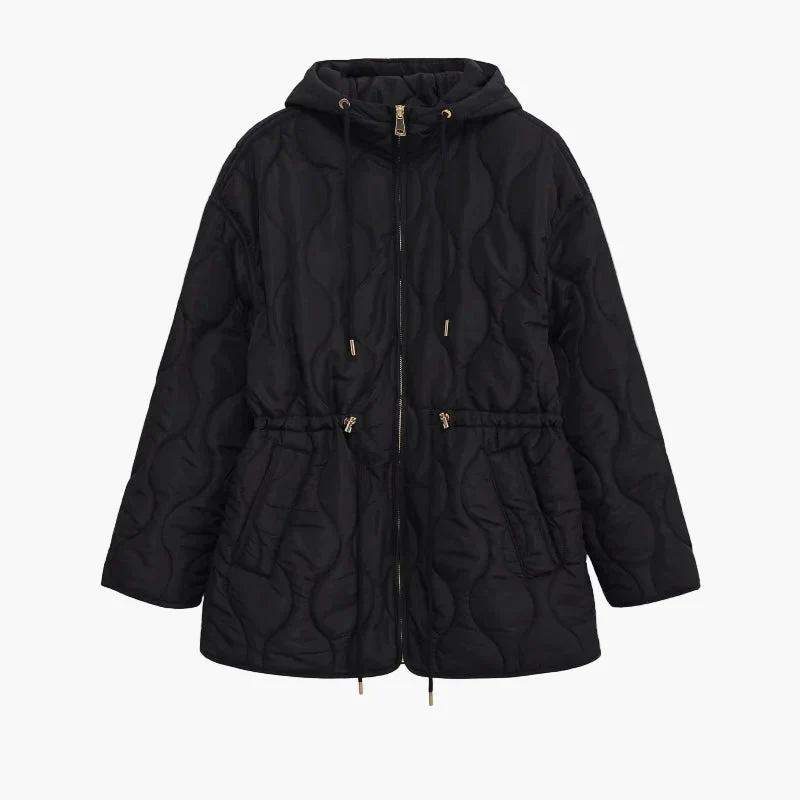 Damen Steppjacke mit Kapuze – Modische Übergangsjacke für Herbst und Winter - Image 5