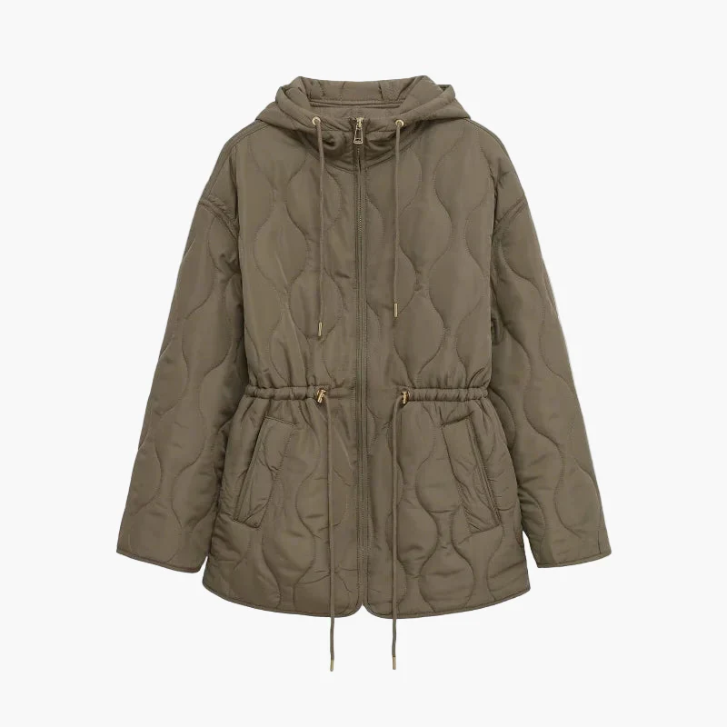 Damen Steppjacke mit Kapuze – Modische Übergangsjacke für Herbst und Winter - Image 6