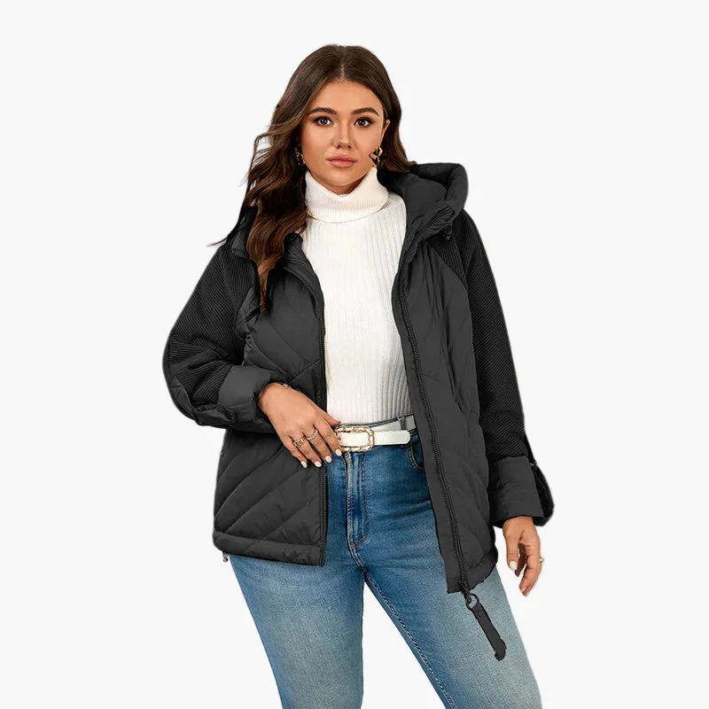 Damen Steppjacke mit Kapuze – Modische Übergangsjacke für den Alltag und Freizeit – Plus Size - Image 5
