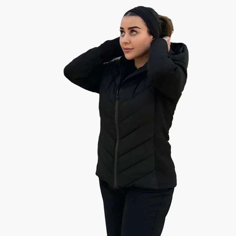 Damen Steppjacke mit Kapuze – Modischer Freizeit-Look für Herbst und Winter - Image 4