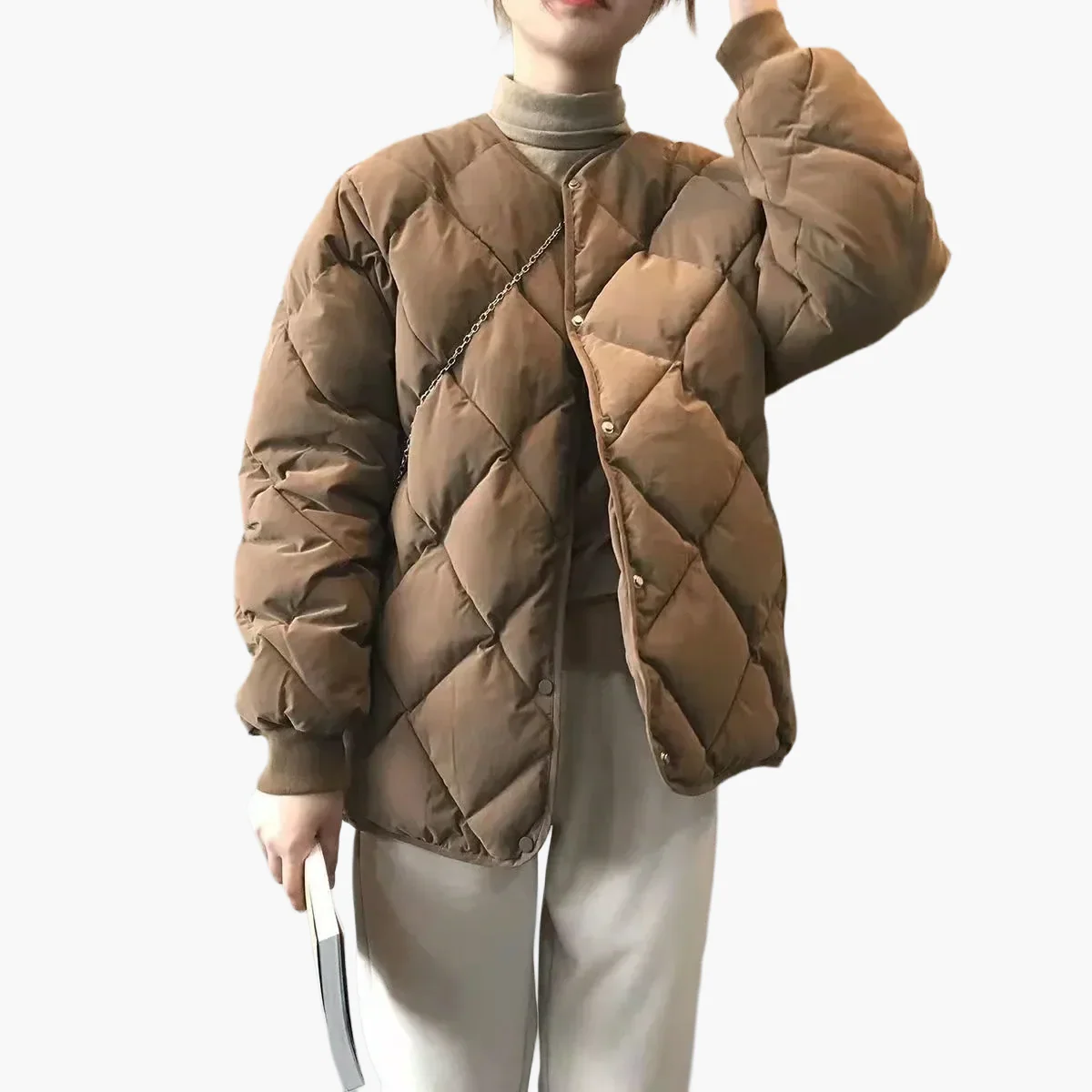 Damen Steppjacke im Oversize-Look – Modische Übergangsjacke für Alltag & Freizeit - Image 5