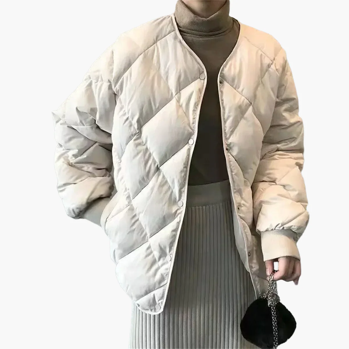 Damen Steppjacke im Oversize-Look – Modische Übergangsjacke für Alltag & Freizeit - Image 6