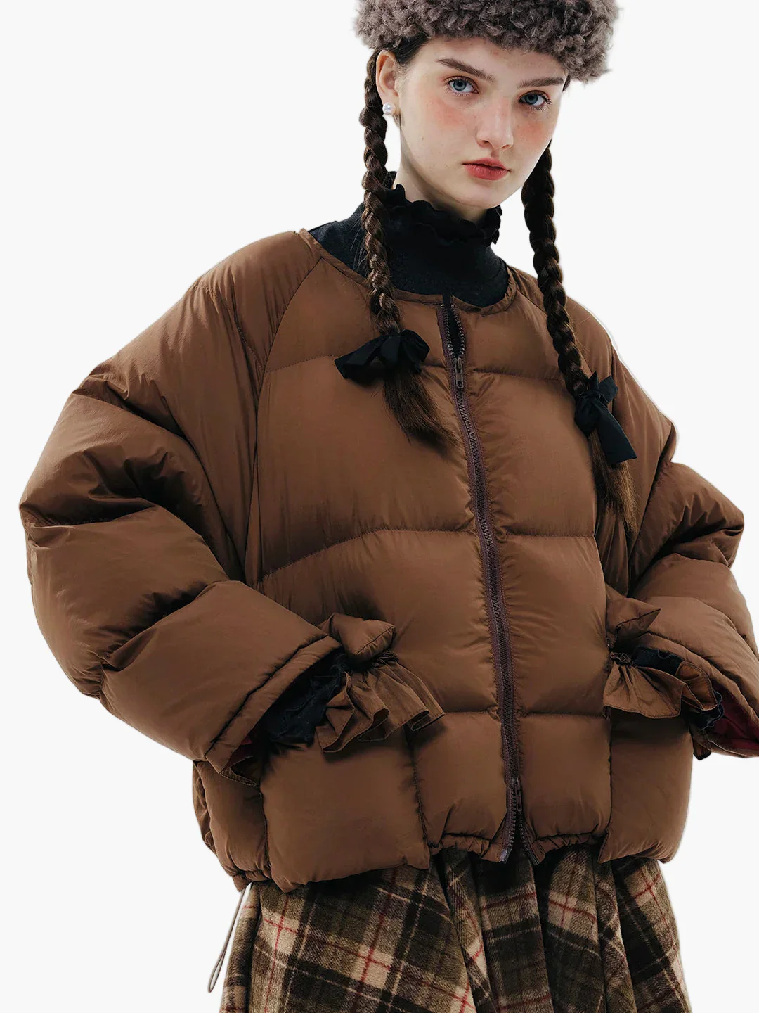 Damen Steppjacke im Oversized-Style für trendige Casual-Looks – Herbst/Winterjacke