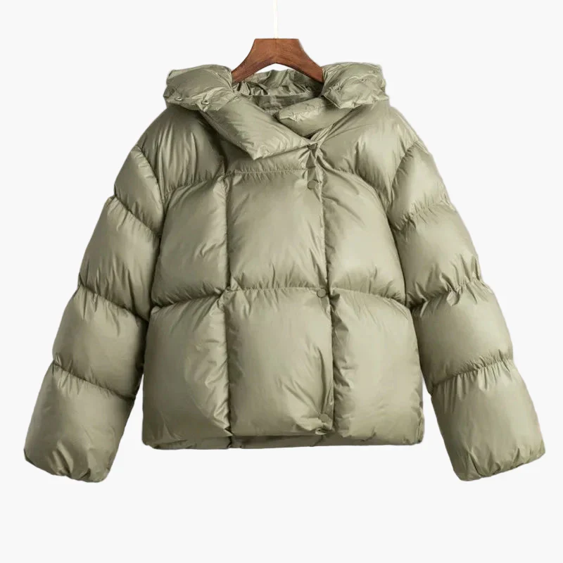 Damen Steppjacke Winterjacke mit Kapuze – Modische Oversize Pufferjacke für kalte Tage - Image 5