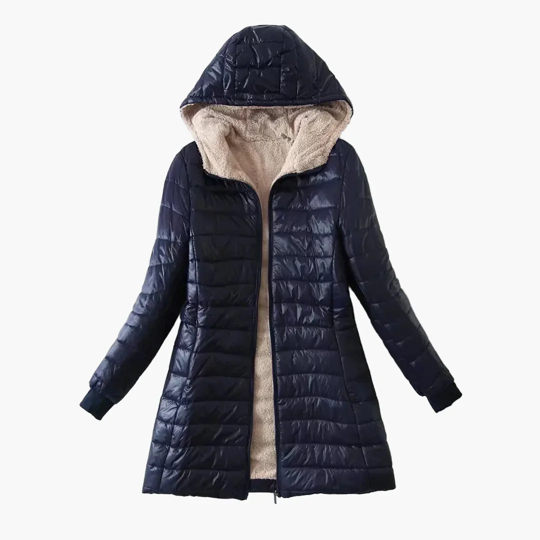 Damen Steppmantel mit Kapuze – Eleganter Wintermantel für Alltag und Freizeit - Image 3