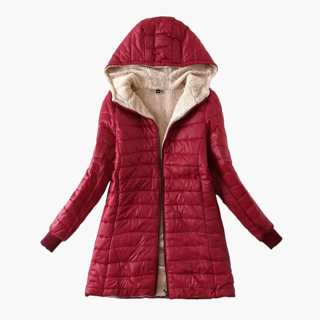 Damen Steppmantel mit Kapuze – Eleganter Wintermantel für Alltag und Freizeit - Image 4