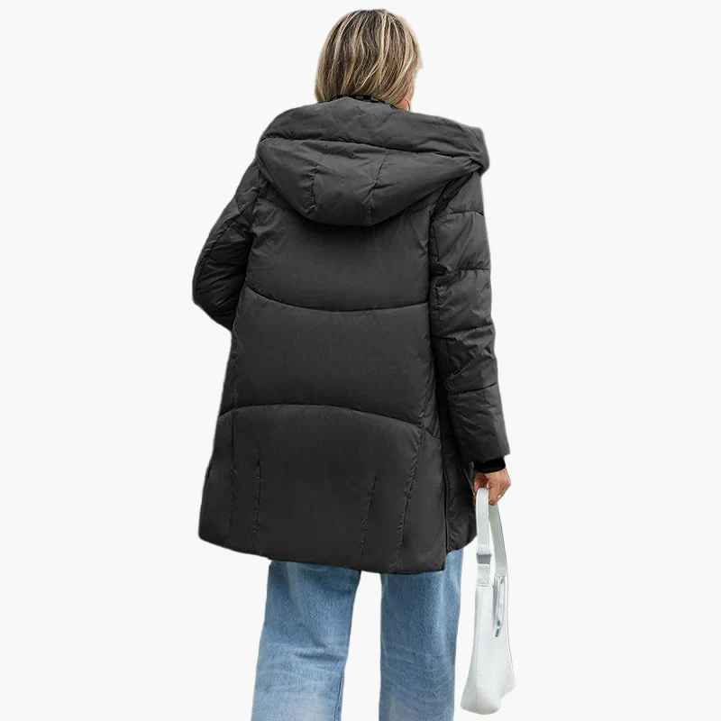 Damen Steppmantel mit Kapuze – Modischer Wintermantel für Alltag und Freizeit - Image 4
