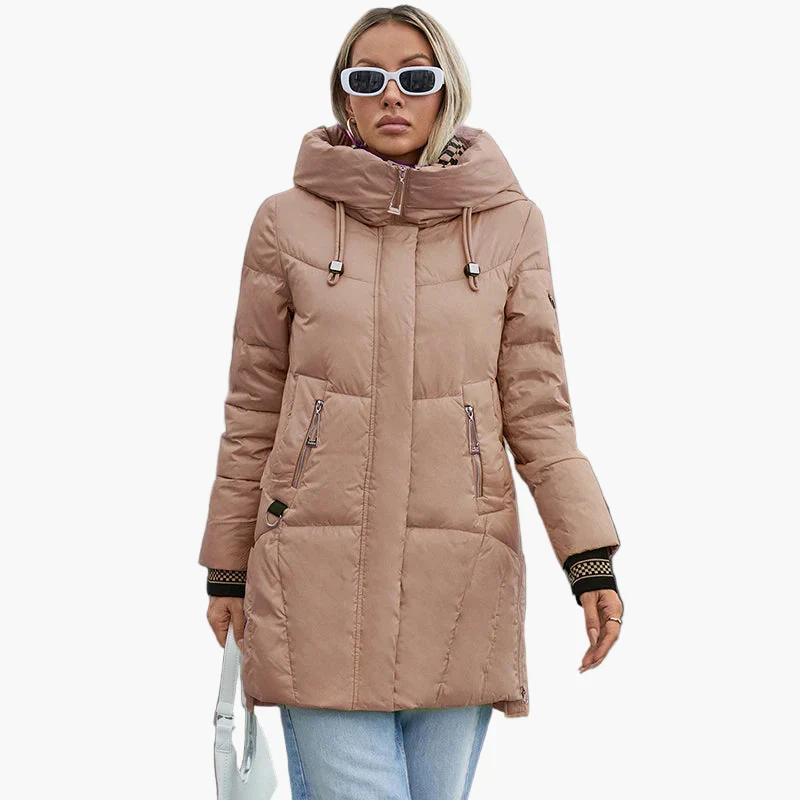 Damen Steppmantel mit Kapuze – Modischer Wintermantel für Alltag und Freizeit - Image 7