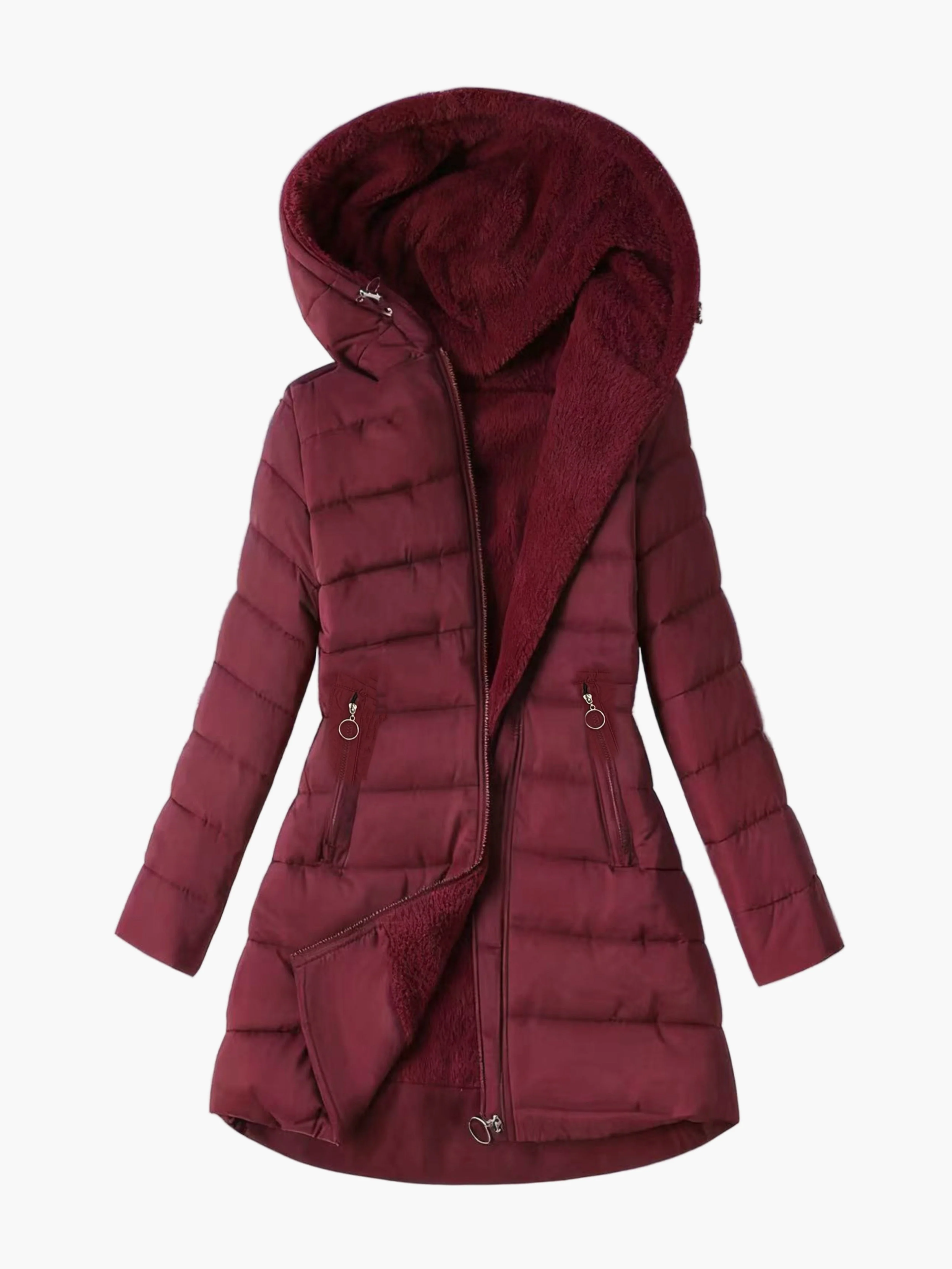 Damen Steppmantel mit Kapuze – Warmer Wintermantel für Alltag und Freizeit