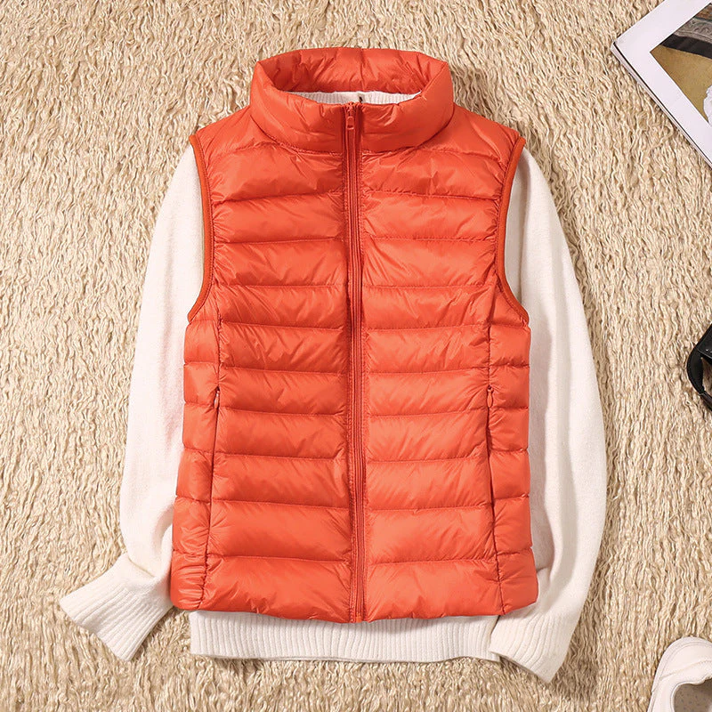 Damen Steppweste Leicht Daunenweste Modern Outdoor Alltag - Image 12