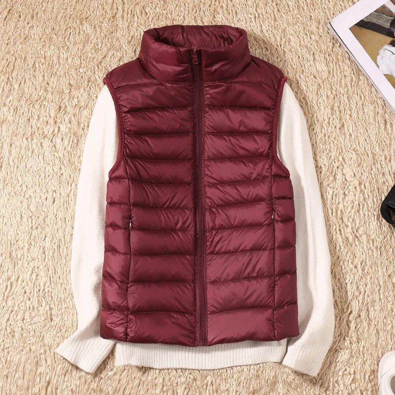 Damen Steppweste Leicht Daunenweste Modern Outdoor Alltag - Image 13