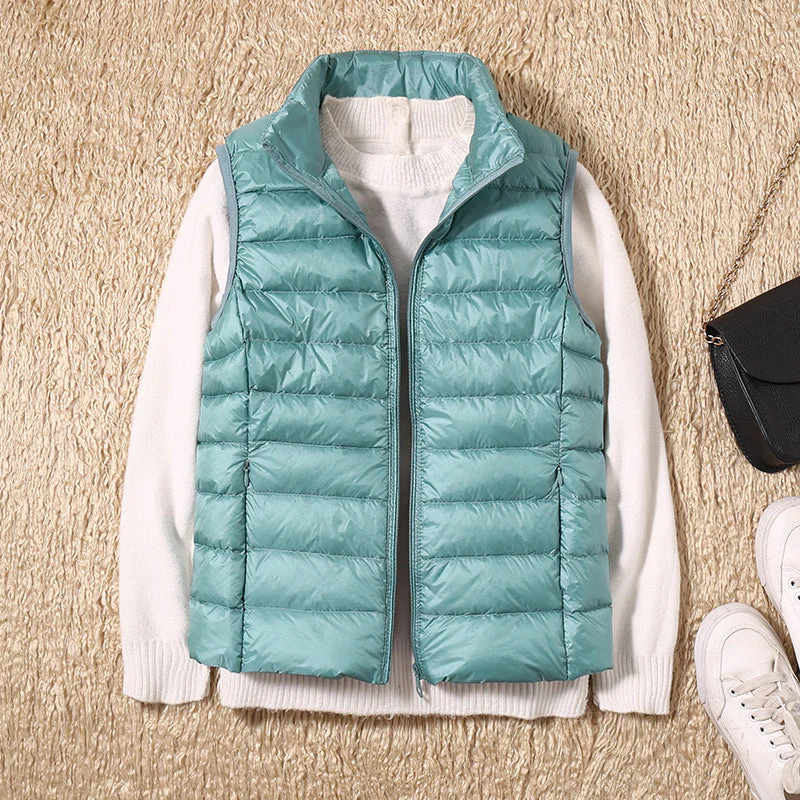 Damen Steppweste Leicht Daunenweste Modern Outdoor Alltag - Image 17