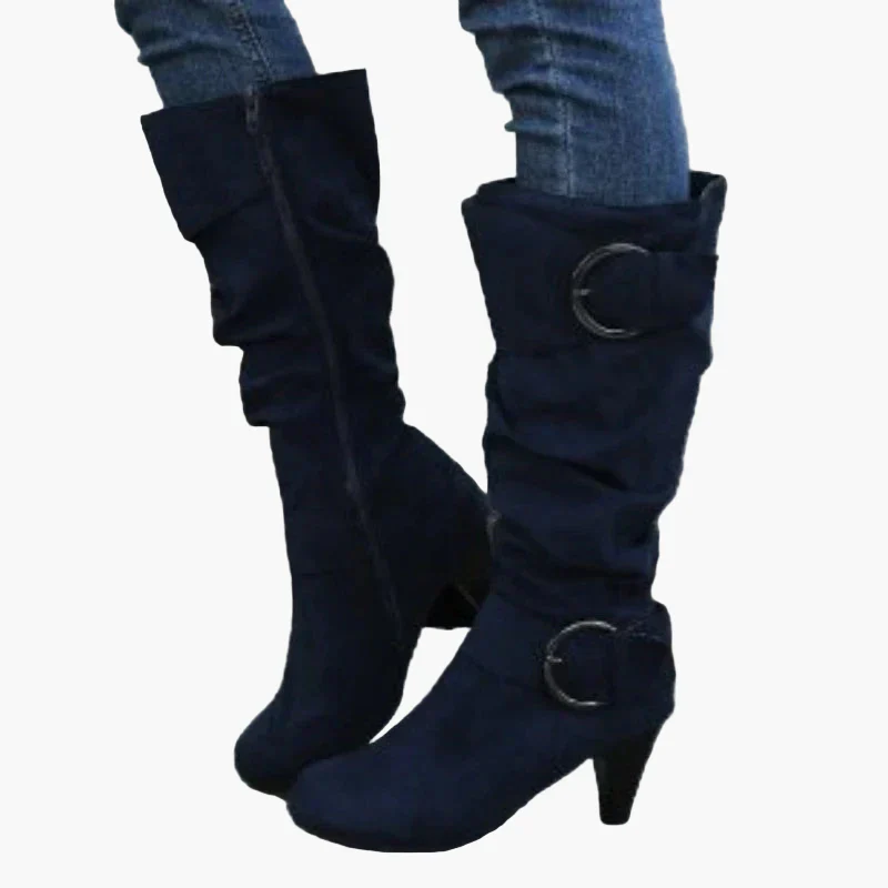 Damen Stiefeletten mit Absatz und Schnalle – Modische Herbst-Winter Boots für Alltag & Ausgehen - Image 8