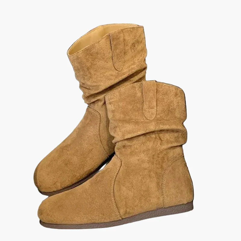 Damen Stiefeletten Flach Bequem Freizeit Klassische Boots - Image 5