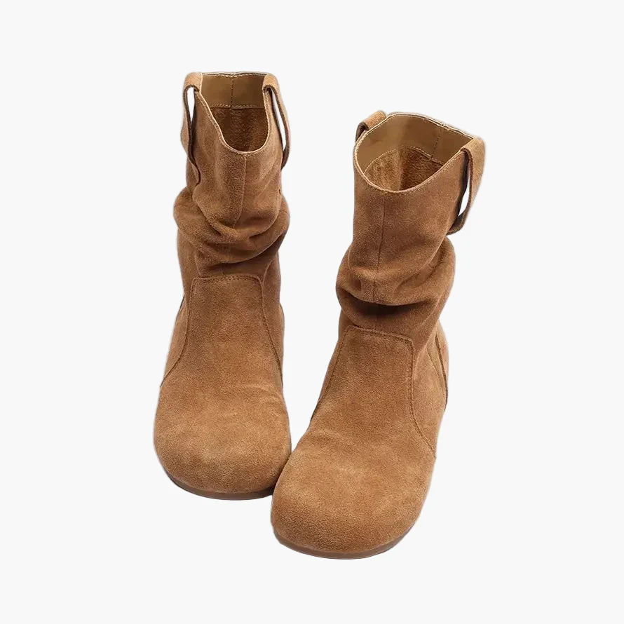 Damen Stiefeletten Flach Bequem Freizeit Klassische Boots - Image 7