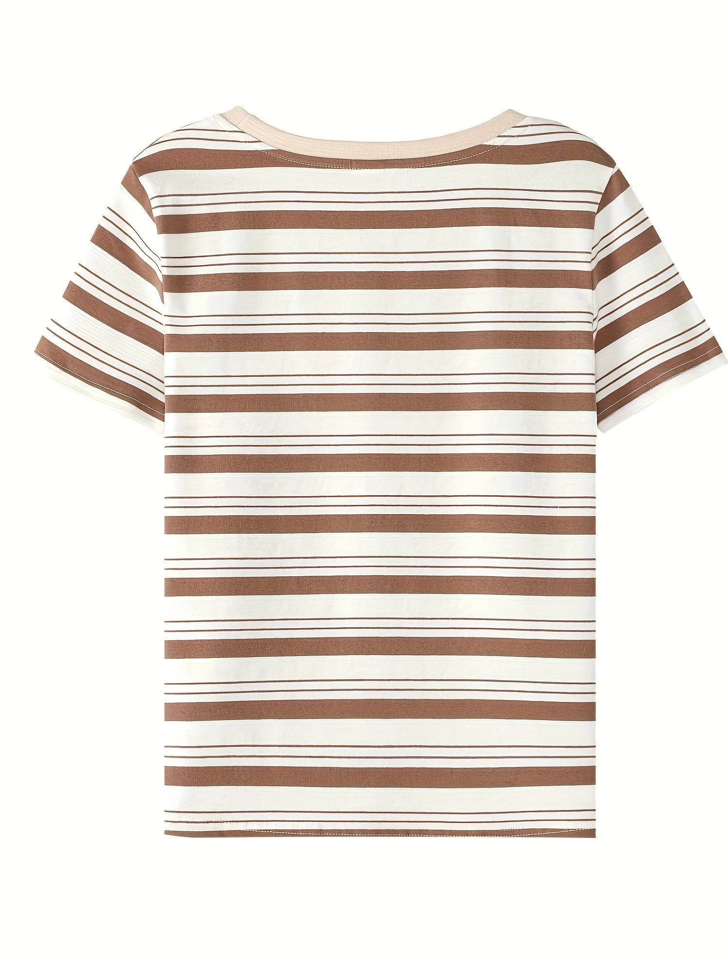 Damen Streifen T-Shirt Kurzarm – Zeitloses Basic für Alltag und Freizeit - Image 10